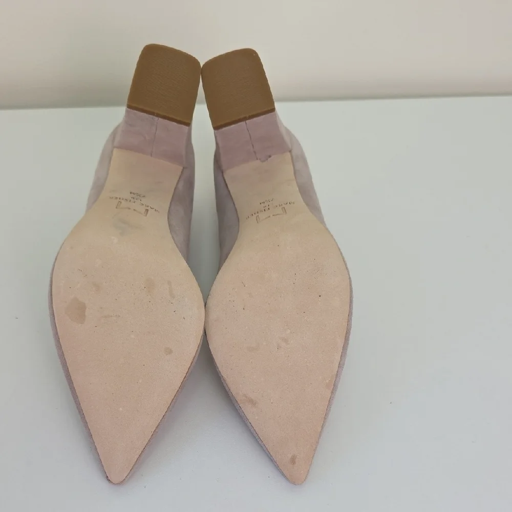 Marc Fisher Taupe Suede Heels.  Size 7 1/2 - Picture 9 of 12